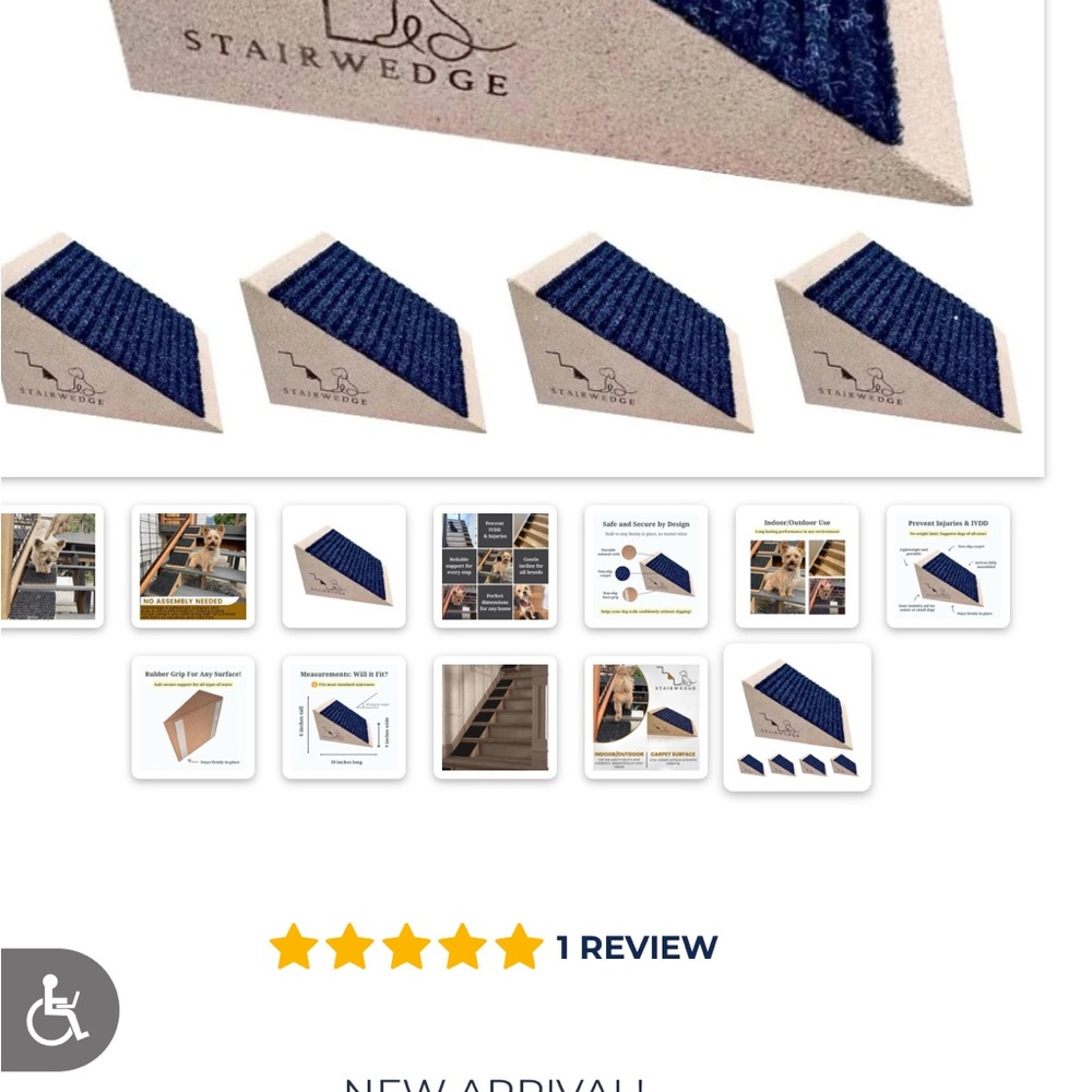Brand new- STAIRWEDGE - MODULAR PET RAMP FOR ANY STAIRCASE